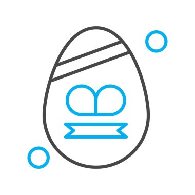 Simge vektör illüstrasyonu, Paskalya konsepti 