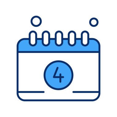 Vektör Takvim Simgesi, illüstrasyon   