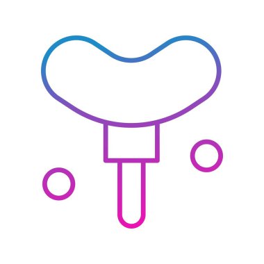  Vektör hotdog simgesi, basit web illüstrasyonu