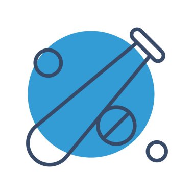  Vektör Beyzbol Simgesi, basit web illüstrasyonu