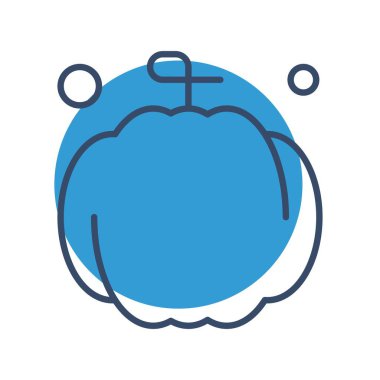   Vektör kabak simgesi, basit web illüstrasyonu 