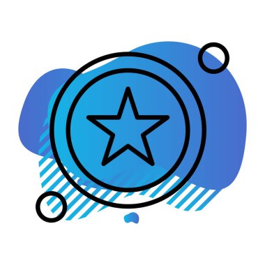 yıldız simgesi vektör illüstrasyonu