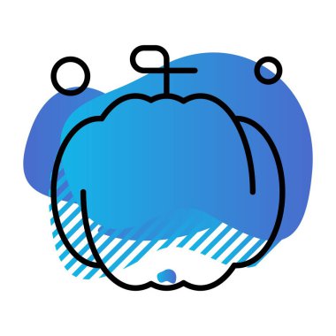   Vektör kabak simgesi, basit web illüstrasyonu 