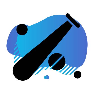  Vektör Beyzbol Simgesi, basit web illüstrasyonu