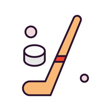  Vektör Hokeyi Simgesi, basit web illüstrasyonu 