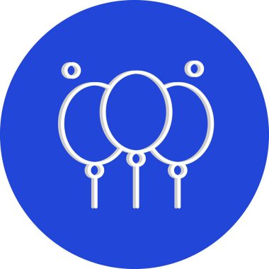Vektör Balon Simgesi, basit web illüstrasyonu 