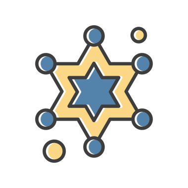 yıldız simgesi vektör illüstrasyonu