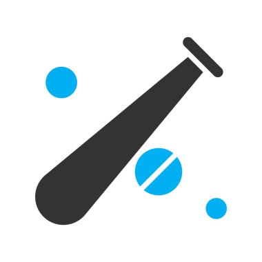  Vektör Beyzbol Simgesi, basit web illüstrasyonu