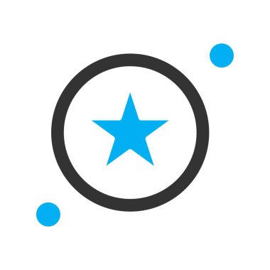 yıldız simgesi vektör illüstrasyonu