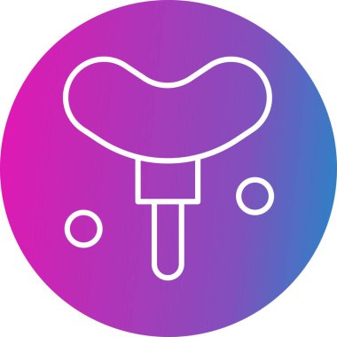  Vektör hotdog simgesi, basit web illüstrasyonu