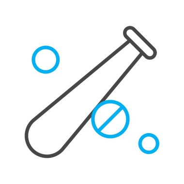  Vektör Beyzbol Simgesi, basit web illüstrasyonu