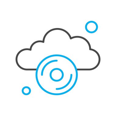  Vektör cd Simgesi, basit web illüstrasyonu 