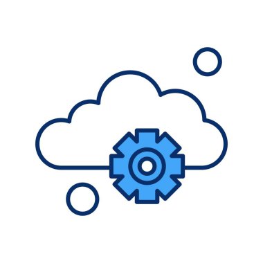 Basit ayar Simgesi, vektör illüstrasyonu