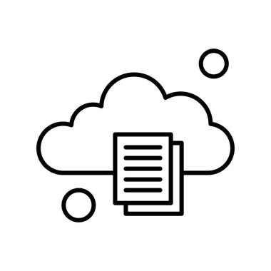 Belgenin vektör illüstrasyonu, basit simge tasarımı