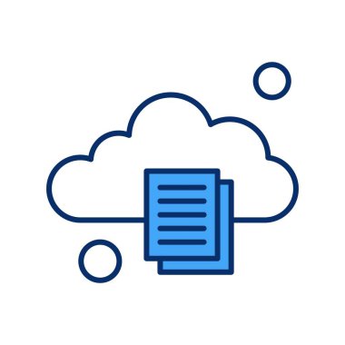 Belgenin vektör illüstrasyonu, basit simge tasarımı