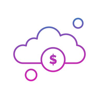 Dolar simgesi vektör illüstrasyonu