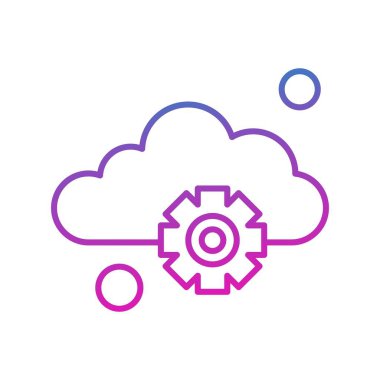 Basit ayar Simgesi, vektör illüstrasyonu