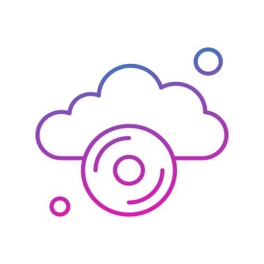  Vektör cd Simgesi, basit web illüstrasyonu 