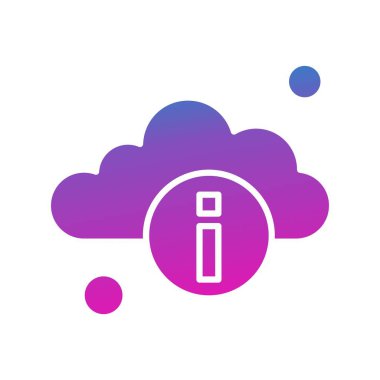 Vektör bilgi simgesi, basit web illüstrasyonu