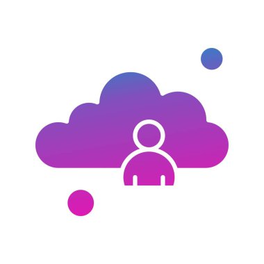 Vektör Adam Simgesi, basit web illüstrasyonu 