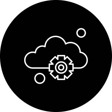 Basit ayar Simgesi, vektör illüstrasyonu