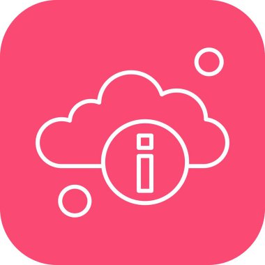 Vektör bilgi simgesi, basit web illüstrasyonu