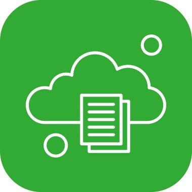 Belgenin vektör illüstrasyonu, basit simge tasarımı