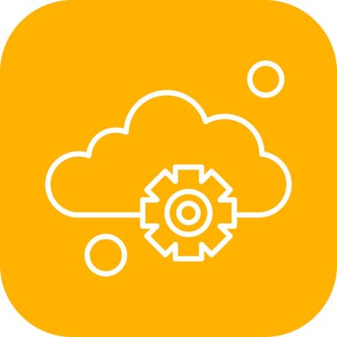 Basit ayar Simgesi, vektör illüstrasyonu