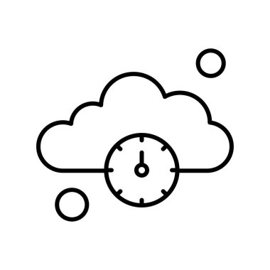 Renkli Vektör Saat Simgesi 