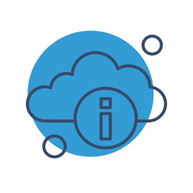 Vektör bilgi simgesi, basit web illüstrasyonu