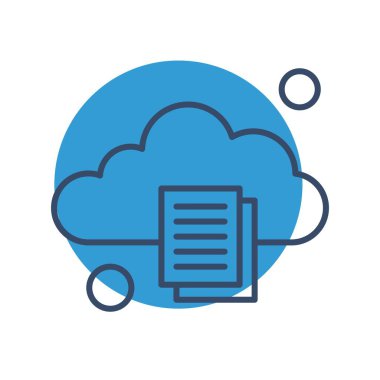 Belgenin vektör illüstrasyonu, basit simge tasarımı