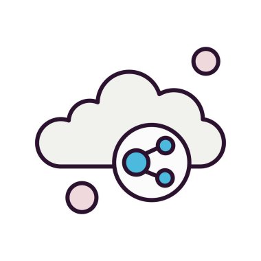  Vektör bağlantısı simgesi, basit web illüstrasyonu 