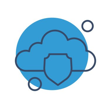 Vektör kalkanı ağ simgesi