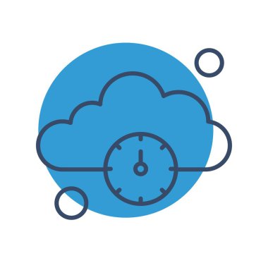 Renkli Vektör Saat Simgesi 