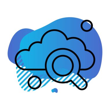 araştırma simgesi, vektör illüstrasyonu