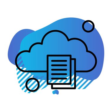 Belgenin vektör illüstrasyonu, basit simge tasarımı