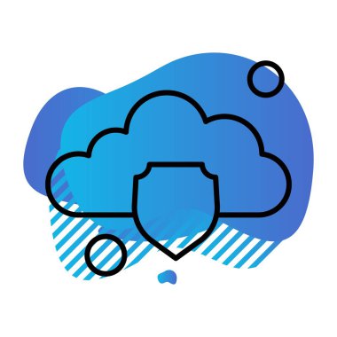 Vektör kalkanı ağ simgesi