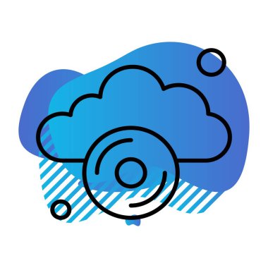 Vektör cd Simgesi, basit web illüstrasyonu 
