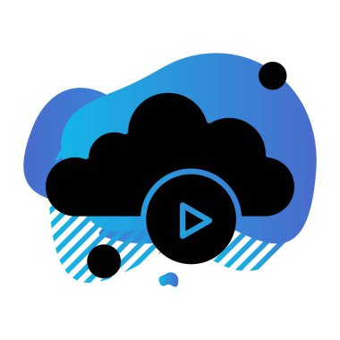 Vektör çalma Simgesi, basit web illüstrasyonu