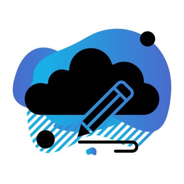  kalem simgesi vektör illüstrasyonu 