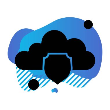 Vektör kalkanı ağ simgesi