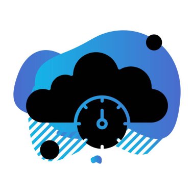 Renkli Vektör Saat Simgesi 