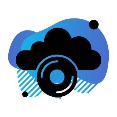  Vektör cd Simgesi, basit web illüstrasyonu 