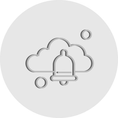 Dijital bulut vektör illüstrasyonu