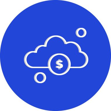 Dolar simgesi vektör illüstrasyonu