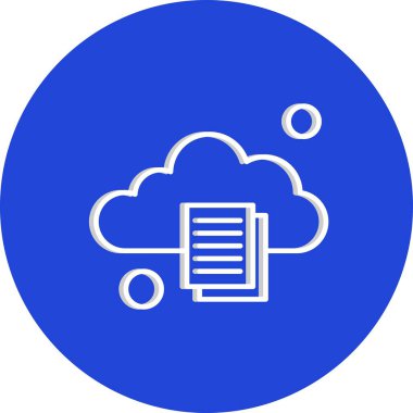 Belgenin vektör illüstrasyonu, basit simge tasarımı