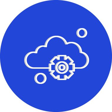 Basit ayar Simgesi, vektör illüstrasyonu