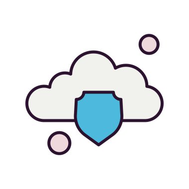 Vektör kalkanı ağ simgesi