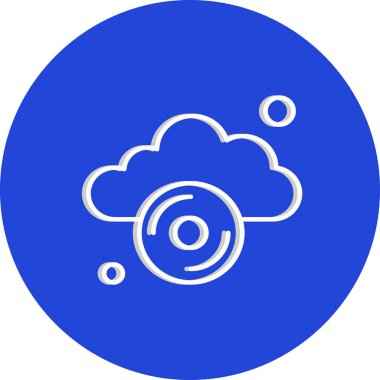  Vektör cd Simgesi, basit web illüstrasyonu 