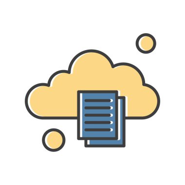 belge simgesi, vektör çizimi